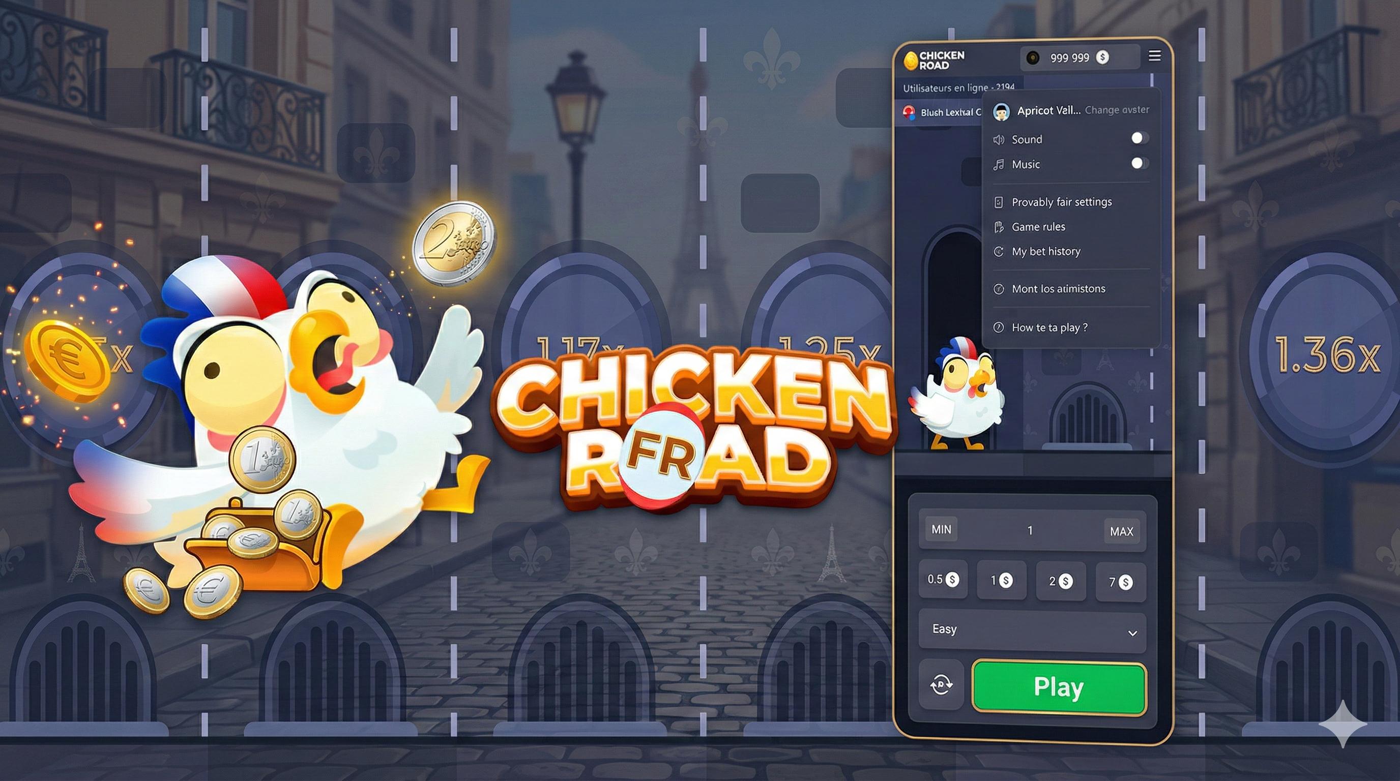 Chicken Road sur mobile (iOS et Android)